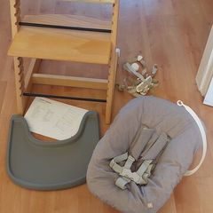 Stokke Tripp Trapp high chair bundle -  newborn to toddler