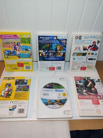 Wii Games The Simpsons Mario kart Super Mario Galaxy Wii Sports Resort Dead rising Mario Sonic Olympics