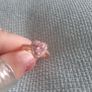 Rose gold ring with pink heart Image 4