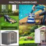 SUMMER SALE 7ft x 4ft Lockable Polypropylene Garden Storage Shed Storage w/ Air Vents Steel Grey (FREE POSTAGE) Image 8