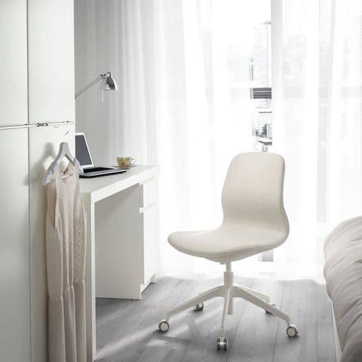 IKEA LANGFJALL Conference  office Chair  Gunnared Beige/White good  Condition