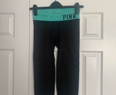 Victorias Secret PINK Mint & Black Yoga Leggings
