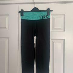 Victorias Secret PINK Mint & Black Yoga Leggings