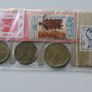 Egypt 6 coins & stamps vintage tourist set Image 4