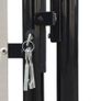 Black Single Door Fence Gate 100 x 200 cm Image 4