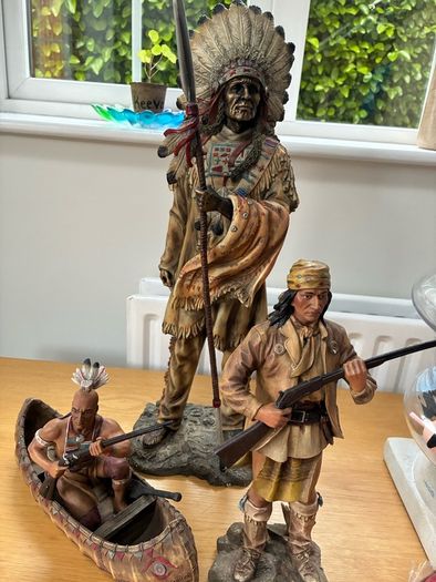 Job Lot of Native American Statues.