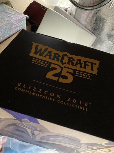 anniversary warcraft footman statue new