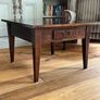 solid dark wood coffee table Image 2