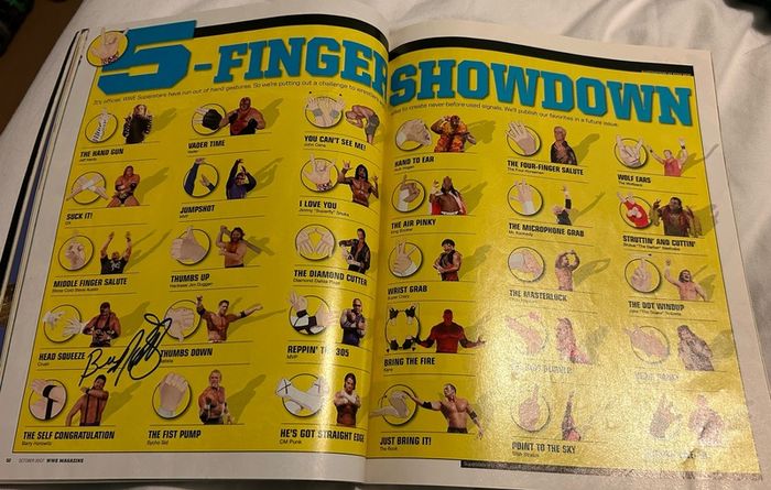 Wrestling autographs