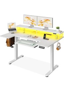 Standing Desk, 140cm U Shaped Height Adjustable
