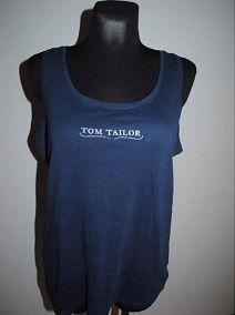 Tom Tailor navy vest top size XXL UK22 EU50 Postage included