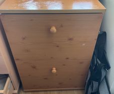 Wooden filing cabinet