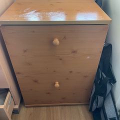 Wooden filing cabinet