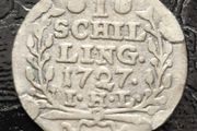 Germany 1727 Silver 1 Schilling Hamburg, Free Hanseatic city of
