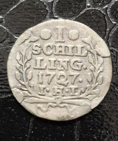 Germany 1727 Silver 1 Schilling Hamburg, Free Hanseatic city of
