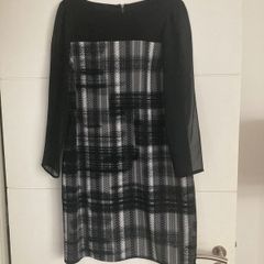 Marks and Spencer black and white dress