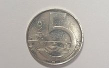 Czech republika 5 korun coin