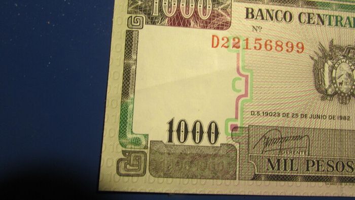 Bolivia 1982.1000 Pesos.