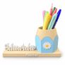 Personalized Name Pencil Holder - 3D - Daisy Design Image 2