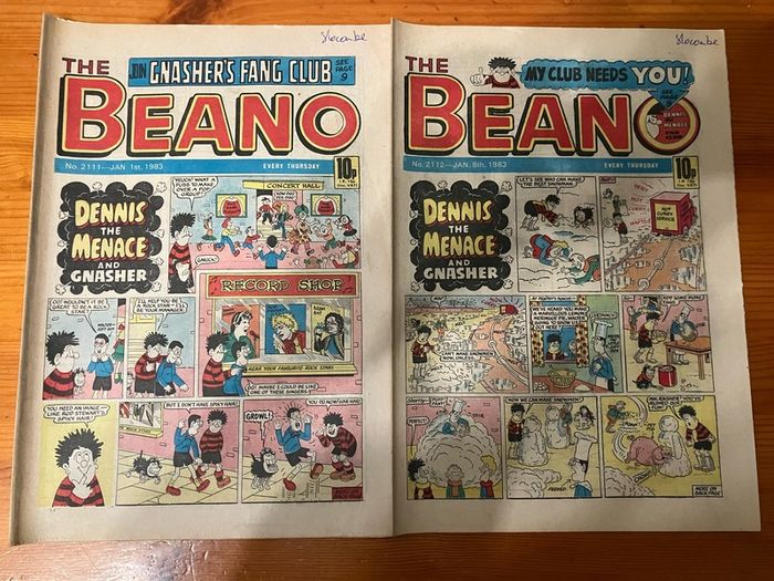 Comics: 'The Beano' 1983 (38 numbers)