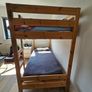 Kids & Adult sized IKEA solid wooden bunk beds & two good foam mattresses Image 7