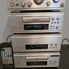 Audiophile Set Denon Gold Hi-class Exelent Tape Cd Radio Amp Remote User Manual