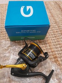 fishing reel, kinetic brutalis 4000 fd, never use