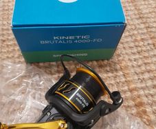 fishing reel, kinetic brutalis 4000 fd, never use