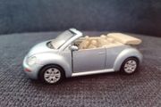 Silver VW Beetle Convertible Diecast Car