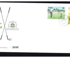 1991 Ireland Golf Commemorations Stamps An Post First Day Cover (FDC)