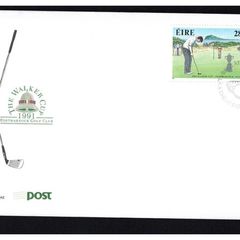 1991 Ireland Golf Commemorations Stamps An Post First Day Cover (FDC)