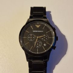 Emporio Armani Men's AR2485 Black Stainless Steel Watch - Used/Bracelet Worn