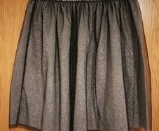 Silver skirt with black tulle Pull&Bear