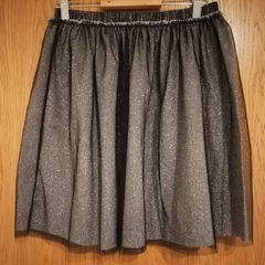Silver skirt with black tulle Pull&Bear