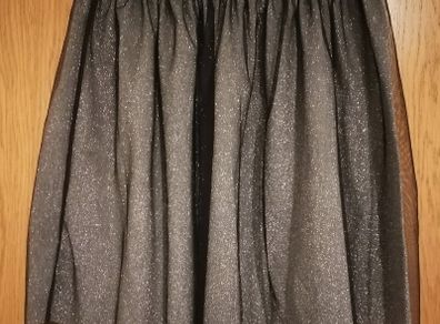 Silver skirt with black tulle Pull&Bear