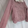 Denim Co Pink Corduroy Sherpa Trucker Jacket Womens Size 12 Image 8