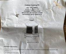 Outdoor cooking pit
