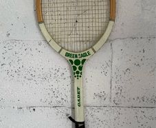 Vintage Green Eagle Cadet Wooden Tennis Racquet - Decorative/Prop