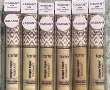 TARTE Shape Tape Radiant Concealers BNIB 100% genuine