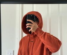 Nike Phoenix Fleece Oversized Hoodie Orange - Size XS