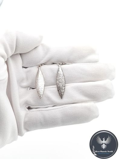 925 Silver Vintage Textured Earrings