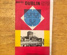 Vintage 1965 Map Of Dublin