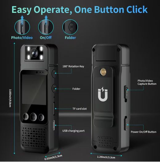 1080P Body Camera + Memory card