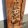 Rustic old boat wood art display Image 5