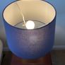 Two large navy lampshades Image 5