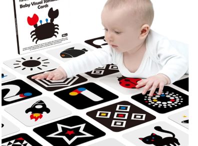 Thicker & Wider Black and White Sensory Baby Book Toys for 0-6 Months