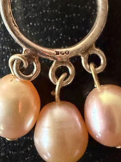 silver earrings