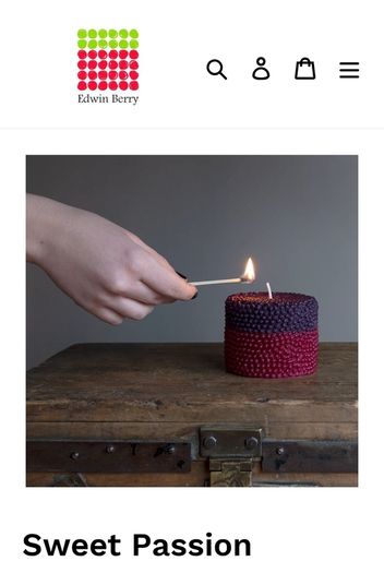 edwin berry sweet passion candle