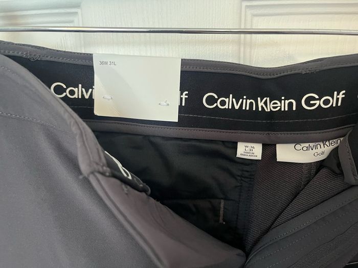 Calvin klein golf suits trousers in stretch Casual size large