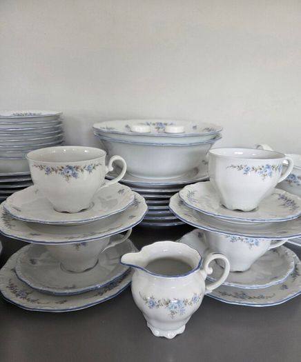 61 Piece Dinner Set Bavaria Rose